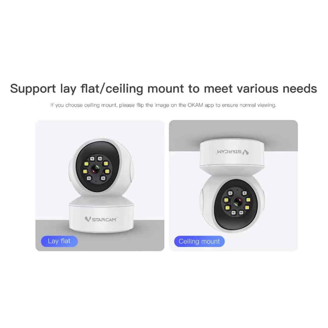 Vstarcam CG49L ( ใส่ซิมได้ 4G ) กล้องวงจรปิดไร้สาย indoor ความละเอียด 3MP(1296P) ภาพสี มีAI+ สัญญาณเตือน - Image 4